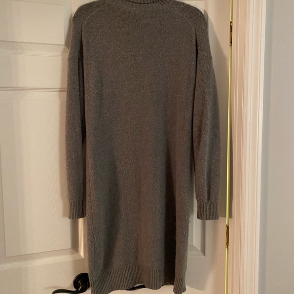 J. Crew Grey Long Sleeve Turtleneck Sweater Dress | Small - Picture 5 of 8